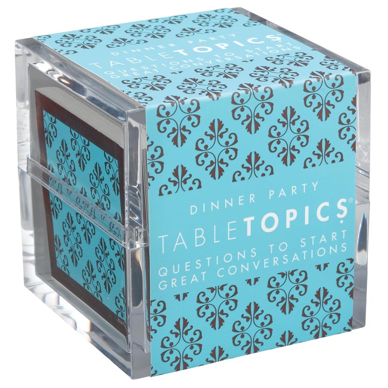 TableTopics Dinner Party Conversation Cards for Adults to Enjoy Getting to Know Each Other, 135 Entertaining Questions & Ice Breakers for Parties & Gatherings, Unique Host Gift - Image 1